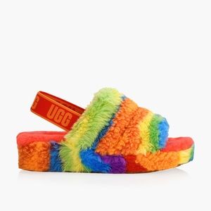 UGG Fluff Yeah Slide Cali Pride